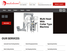 Tablet Screenshot of mahalaxmimachines.com